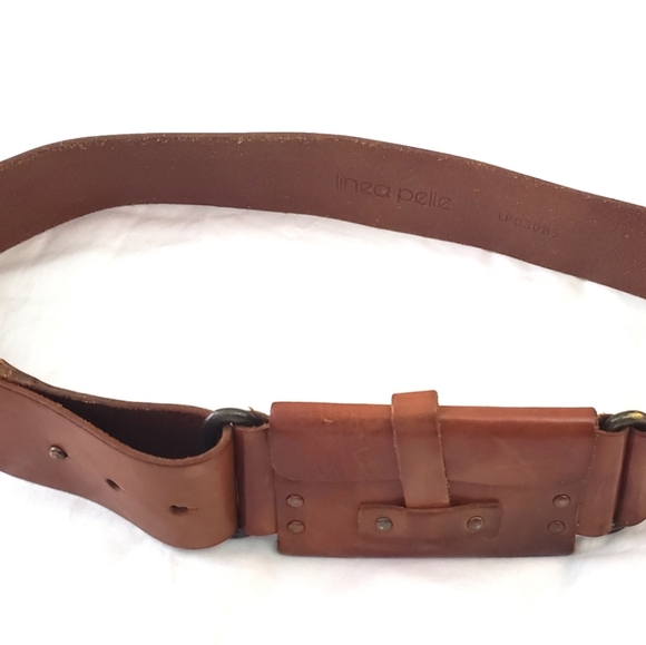 Linea Pelle Accessories - Linea pelle leather belt with money pouch